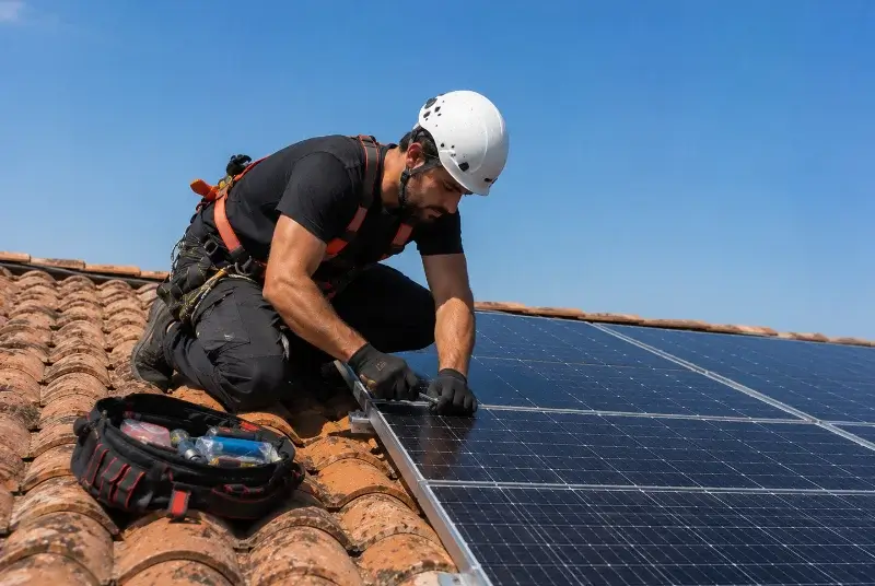 Maintenance et monitoring de panneaux solaires à Fretin