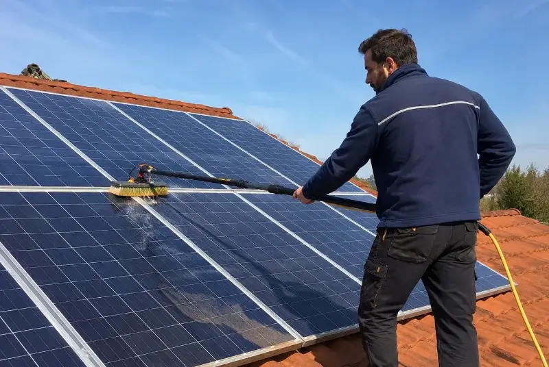 Nettoyage et entretien de panneaux solaires à Fretin